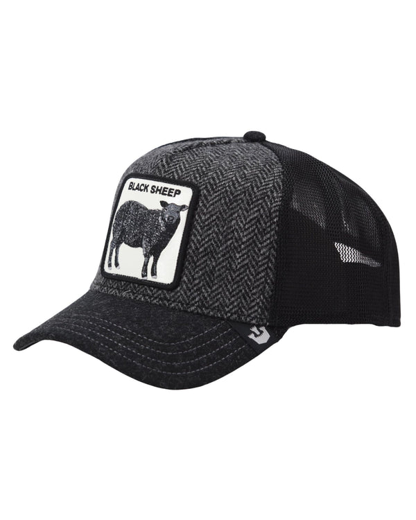 Goorin Bros. Trucker Cap Invernale Con Visiera Patch Animale 'moon Sheep' Grigio Unisex