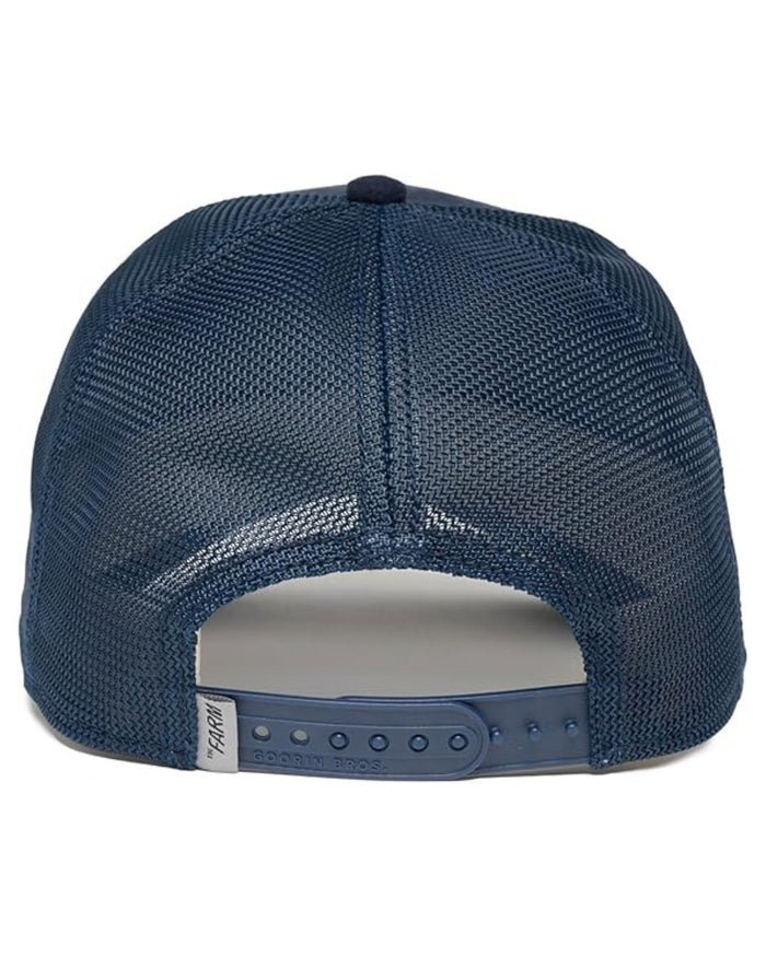 Goorin Bros. Cappelino Trucker 'cuddly Bear' In Suede Blu Unisex 4