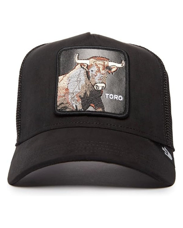 Goorin Bros. Trucker Cap Con Visiera Patch Animale 'suede Bull' Nero Unisex-2