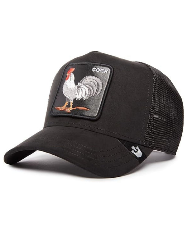 Goorin Bros. Trucker Cap Con Visiera Patch Animale 'suede Rooster' Nero Unisex