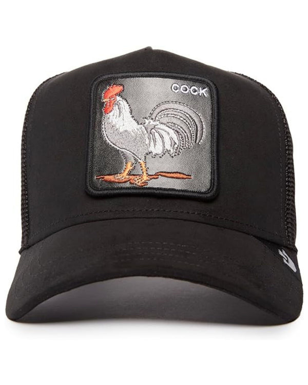 Goorin Bros. Trucker Cap Con Visiera Patch Animale 'suede Rooster' Nero Unisex-2