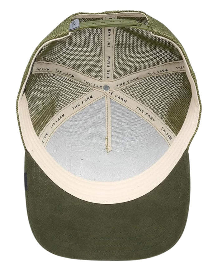 Goorin Bros. Trucker Cap In Suede Con Visiera Patch Animale 'hog' Verde Unisex 5