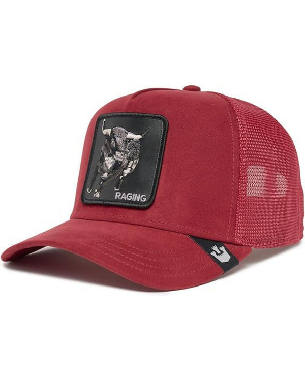 Goorin Bros. Trucker Cap Con Visiera Patch Animale 'suede Rager' Rosso Unisex