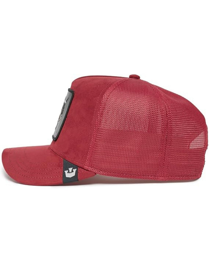 Goorin Bros. Trucker Cap Con Visiera Patch Animale 'suede Rager' Rosso Unisex 3