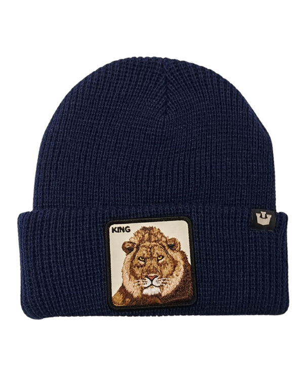 Goorin Bros. Cuffia Beanie Con Patch Animale The Farm Blu Unisex