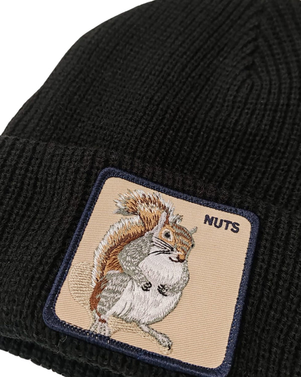 Goorin Bros. Cuffia Beanie Con Patch Animale The Farm Nero Unisex-2