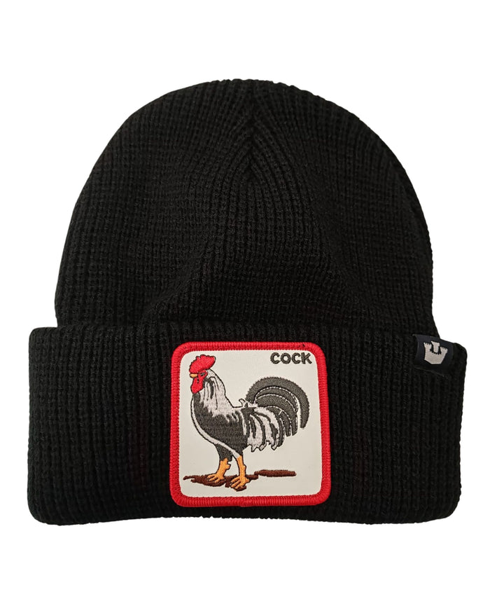 Goorin Bros. Cuffia Beanie Con Patch Animale The Farm Nero Unisex 1