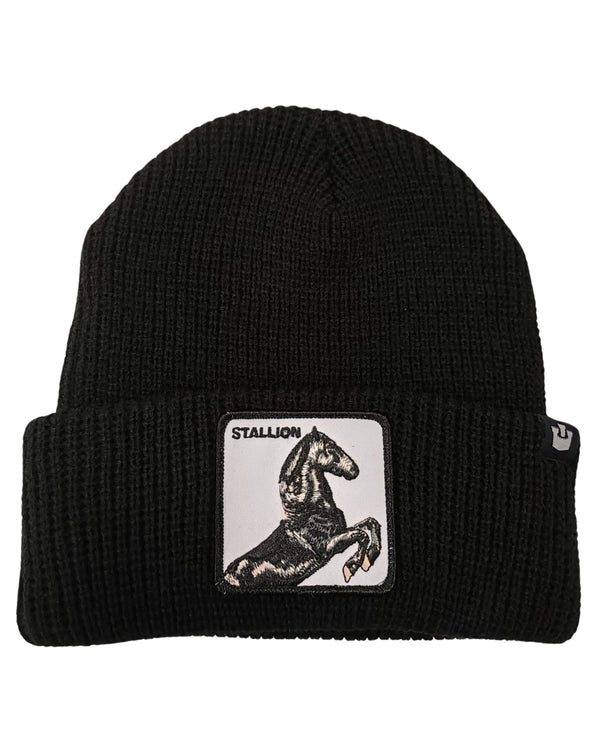 Goorin Bros. Cuffia Beanie Con Patch Animale The Farm Nero Unisex