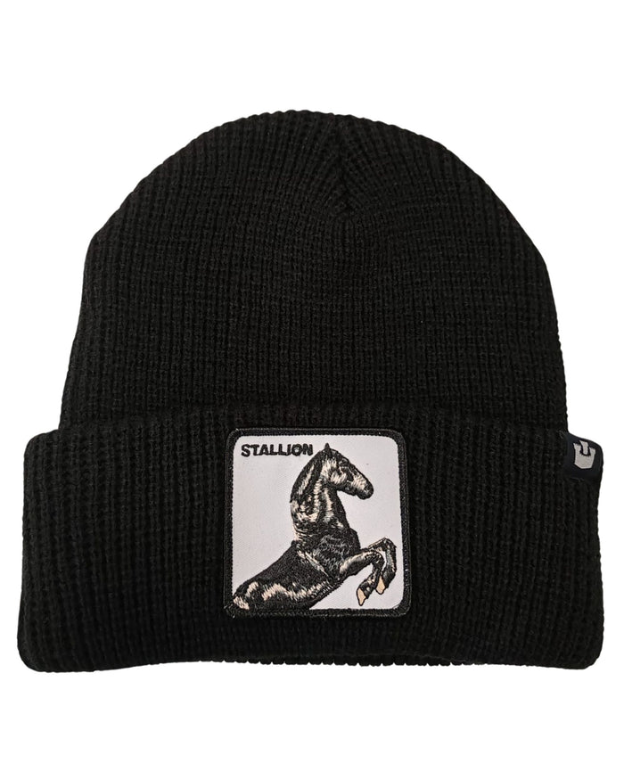 Goorin Bros. Cuffia Beanie Con Patch Animale The Farm Nero Unisex 1