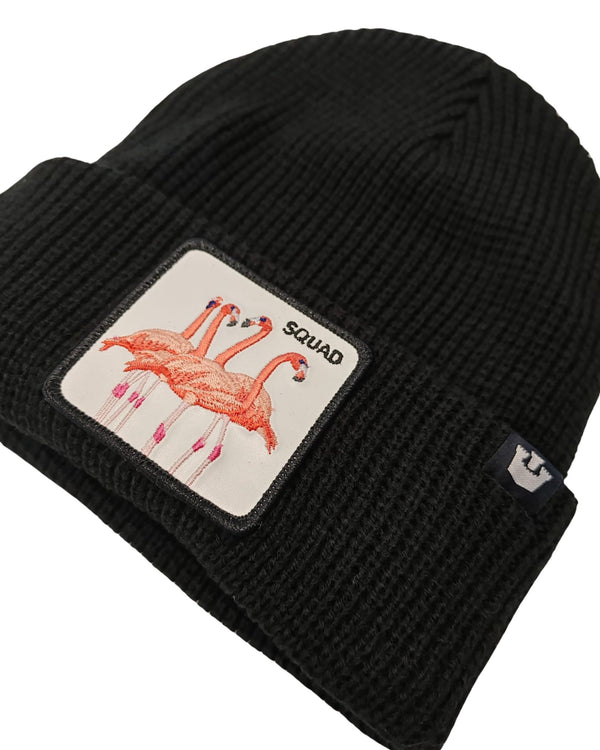 Goorin Bros. Cuffia Beanie Con Patch Animale The Farm Nero Unisex-2