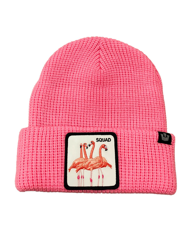 Goorin Bros. Cuffia Beanie Con Patch Animale The Farm Rosa Unisex