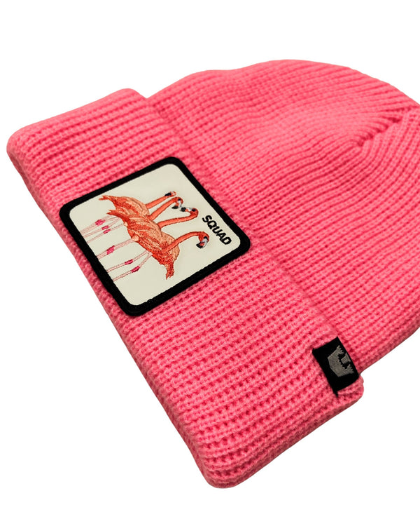 Goorin Bros. Cuffia Beanie Con Patch Animale The Farm Rosa Unisex-2