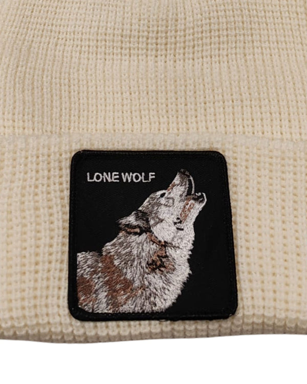 Goorin Bros. Cuffia Beanie Con Patch Animale The Farm Bianco Unisex-2