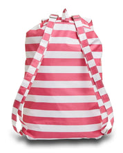 Invicta Sacca Verticale Leggero Motivo A Righe Bianco Fucsia Unisex