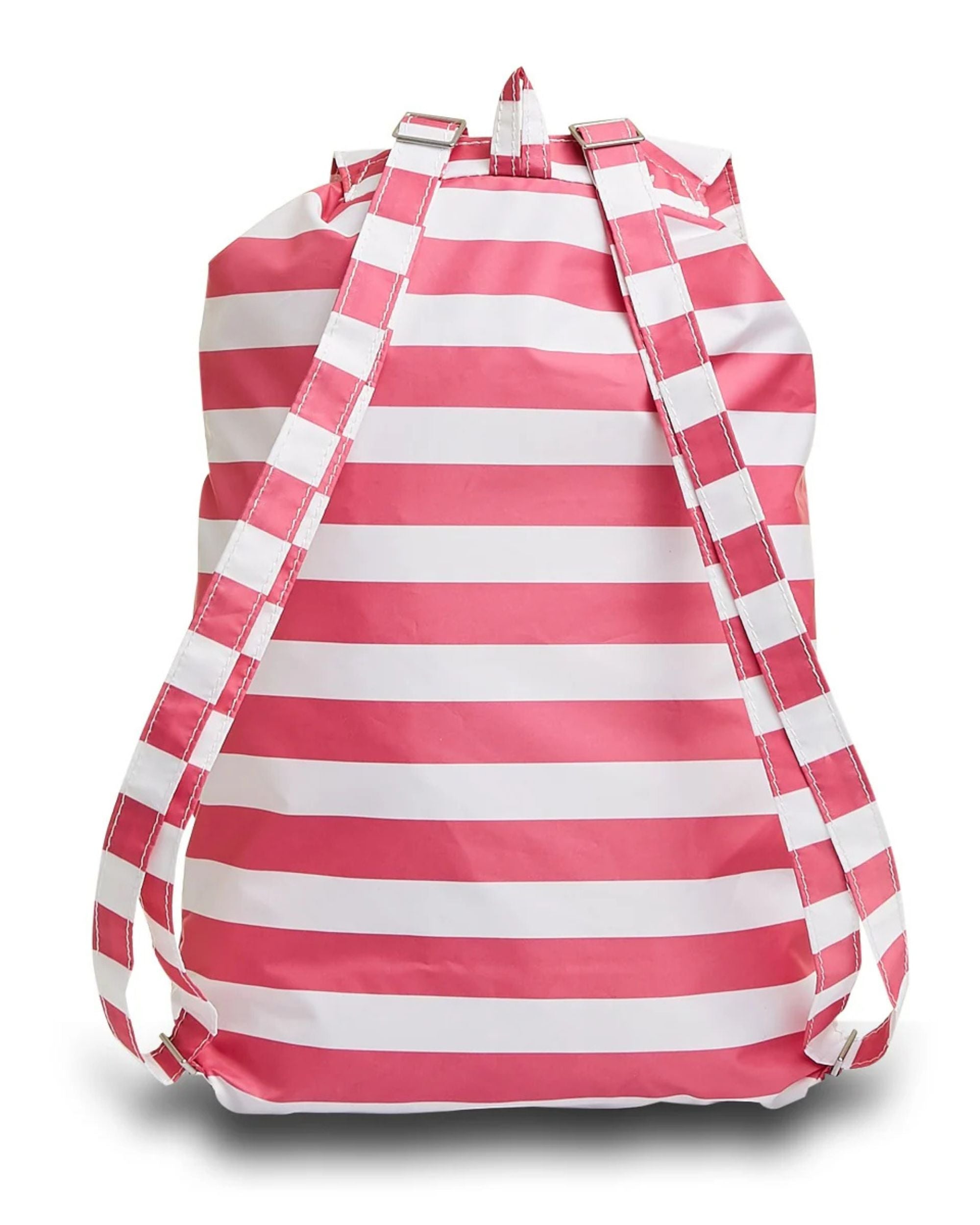 Invicta Sacca Verticale Leggero Motivo A Righe Bianco Fucsia Unisex