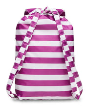 Invicta Sacca Verticale Leggero Motivo A Righe Bianco lilla Unisex