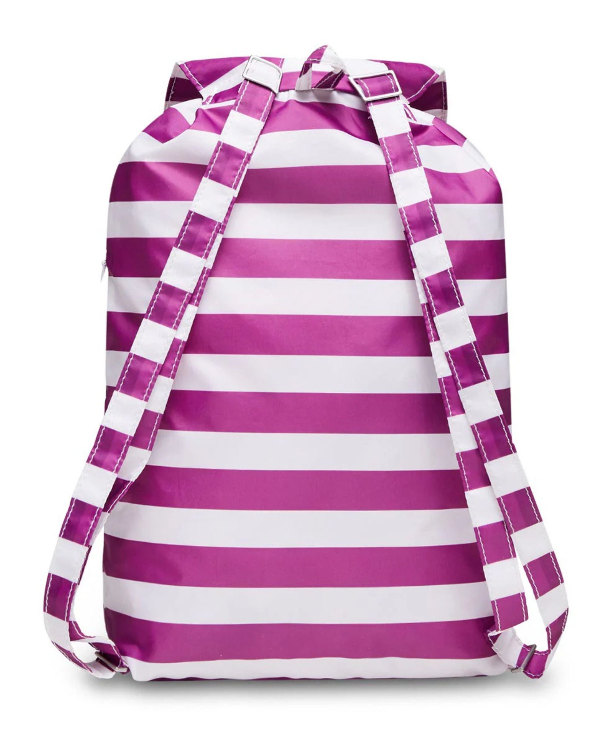 Invicta Sacca Verticale Leggero Motivo A Righe Bianco lilla Unisex