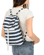 Invicta Sacca Verticale Leggero Motivo A Righe Blu Unisex