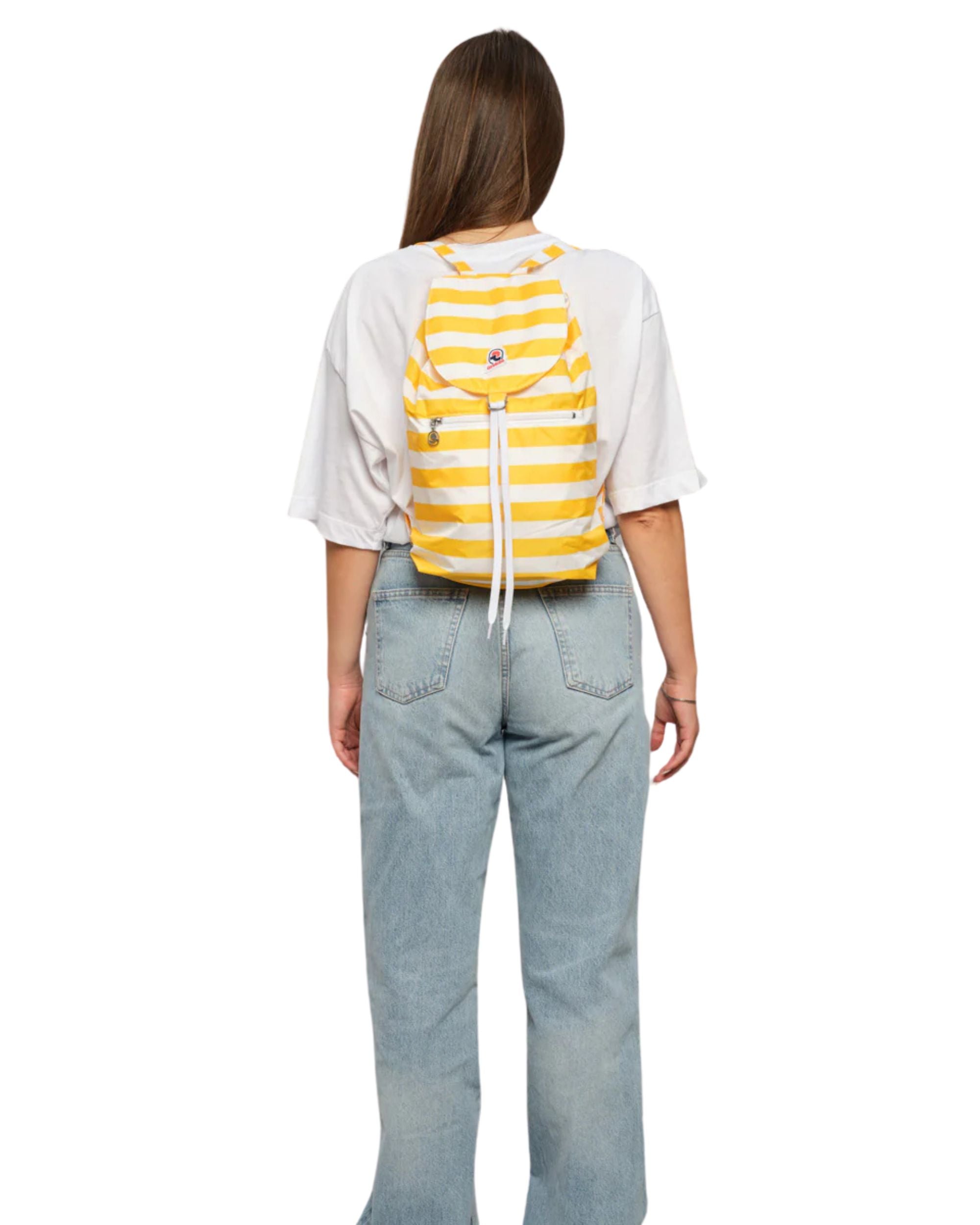 Invicta Sacca Verticale Leggero Motivo A Righe Bianco Unisex