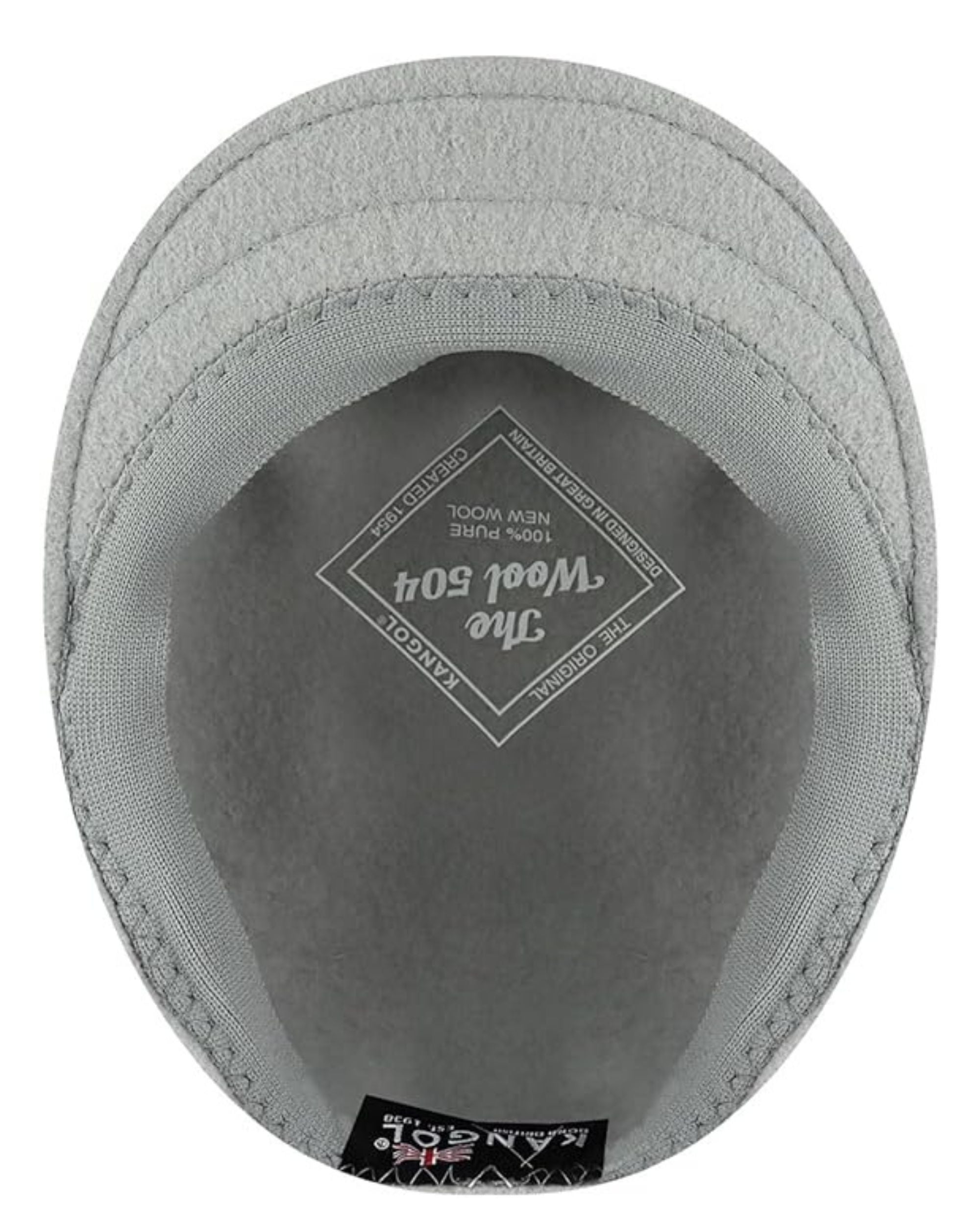 Kangol Cappello Coppola 504 Iconico in Lana Grigio Luna Unisex