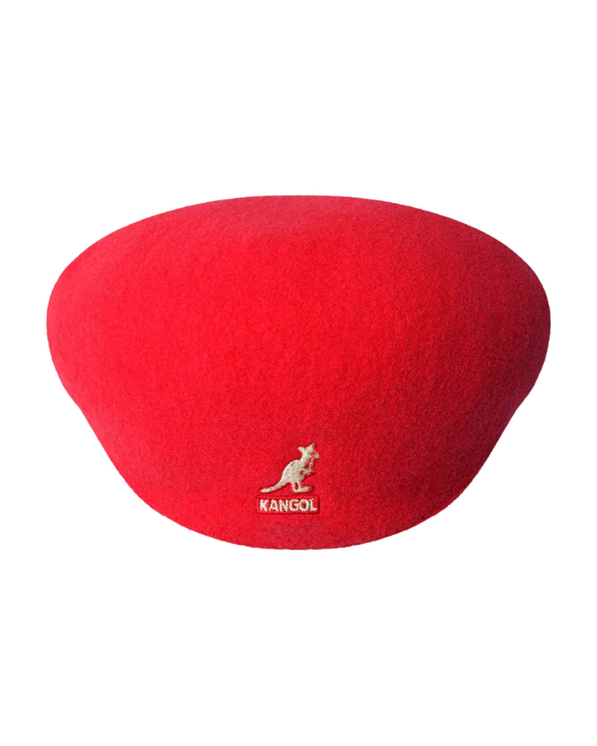 Kangol Cappello Coppola 504 Iconico in Lana Rosso Unisex