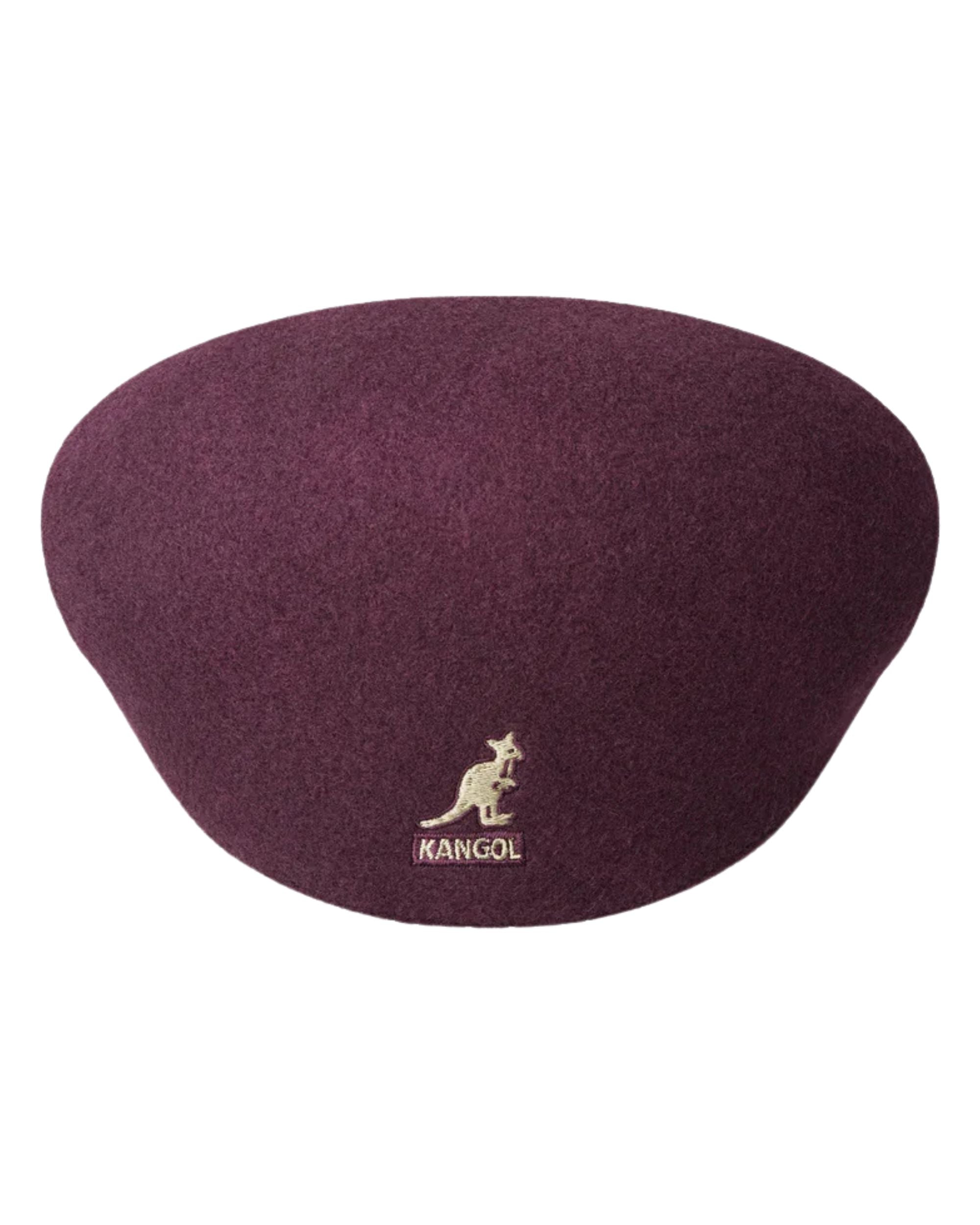 Kangol Cappello Coppola 504 Iconico in Lana Rosso Vino Unisex
