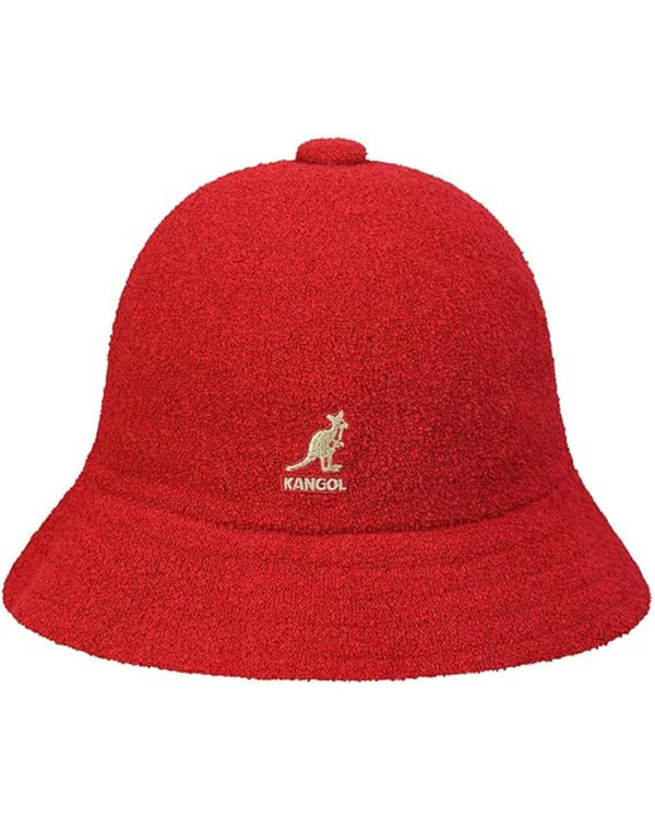 Kangol Cappello Pescatore Misto Clorofibra Acrilico Rosso Scarlatto Unisex