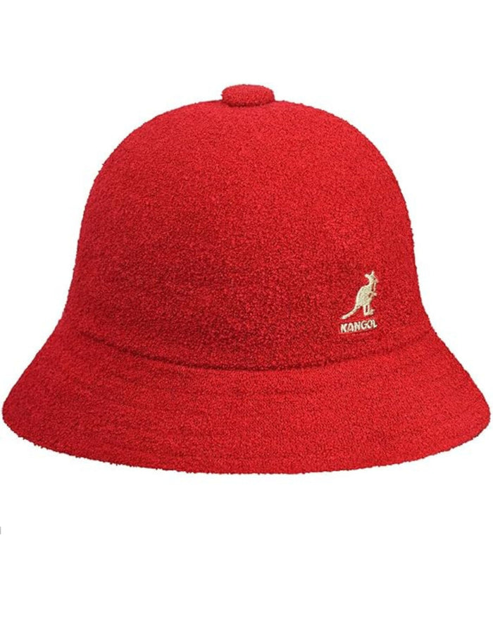 Kangol Cappello Pescatore Misto Clorofibra Acrilico Rosso Scarlatto Unisex 3