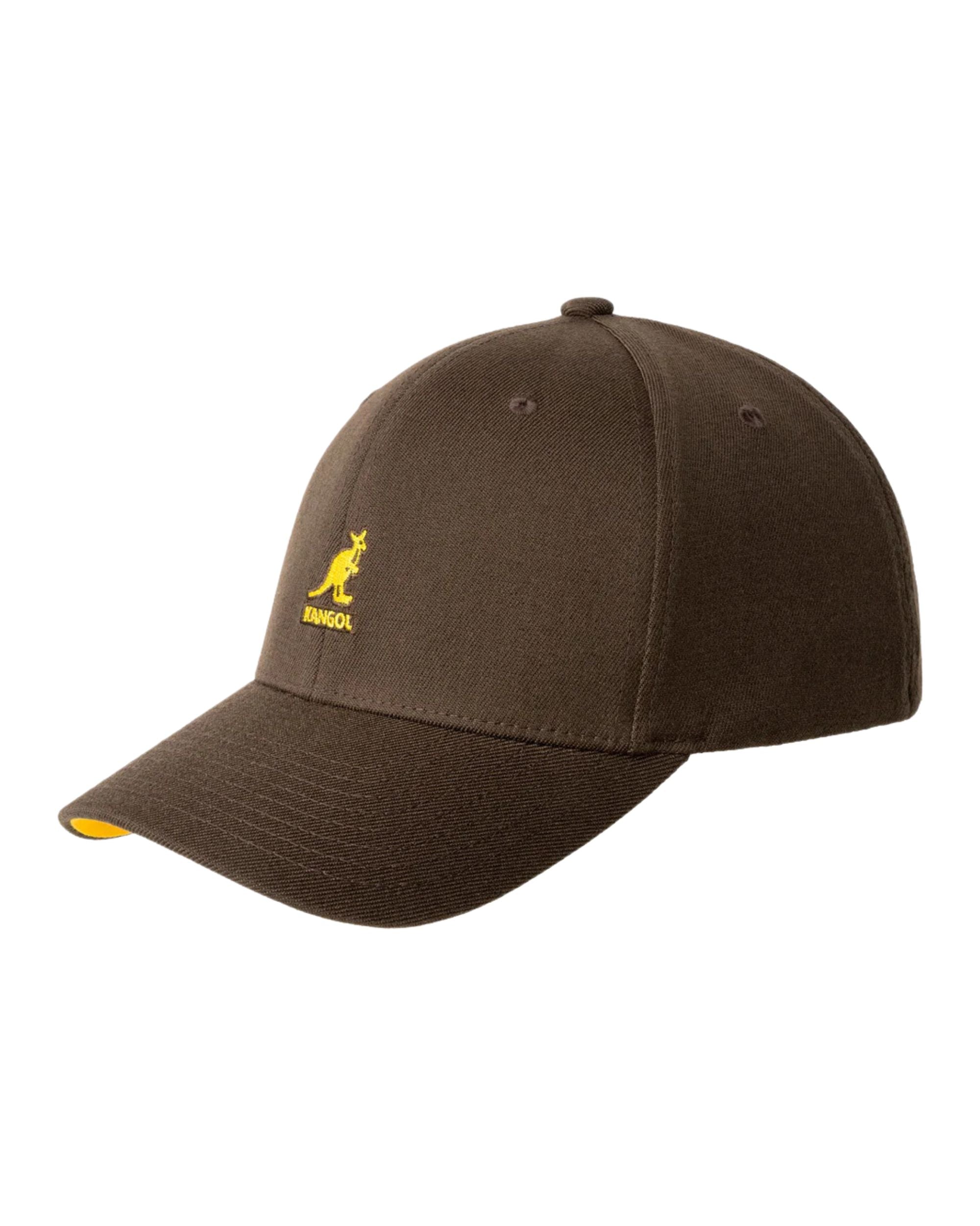 Kangol Cappello da Baseball 8650BC Misto Acrilico Marrone Giallo Unisex