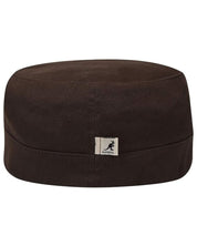 Kangol Cappello Army Cap in Cotone con Tasca Nascosta Marrone Scuro Unisex
