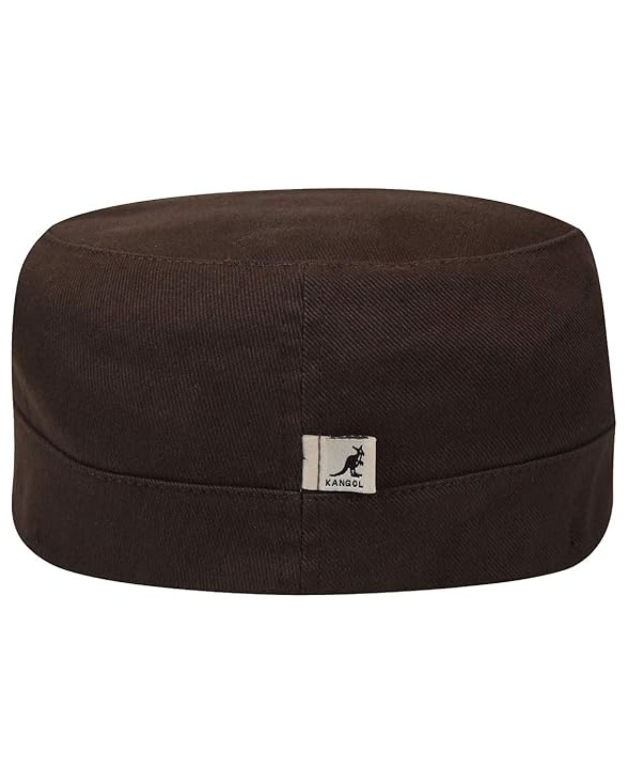 Kangol Cappello Army Cap in Cotone con Tasca Nascosta Marrone Scuro Unisex