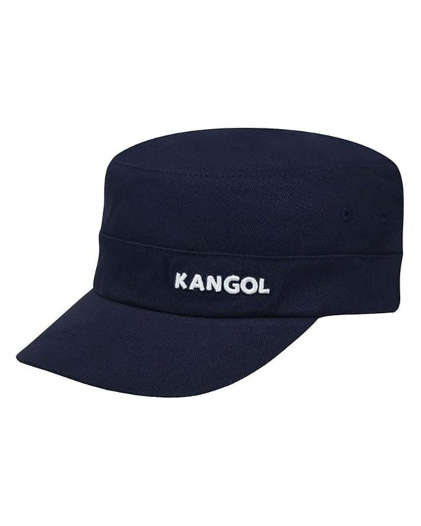 Kangol Cappello Army Cap in Cotone con Tasca Nascosta Blu Navy Unisex