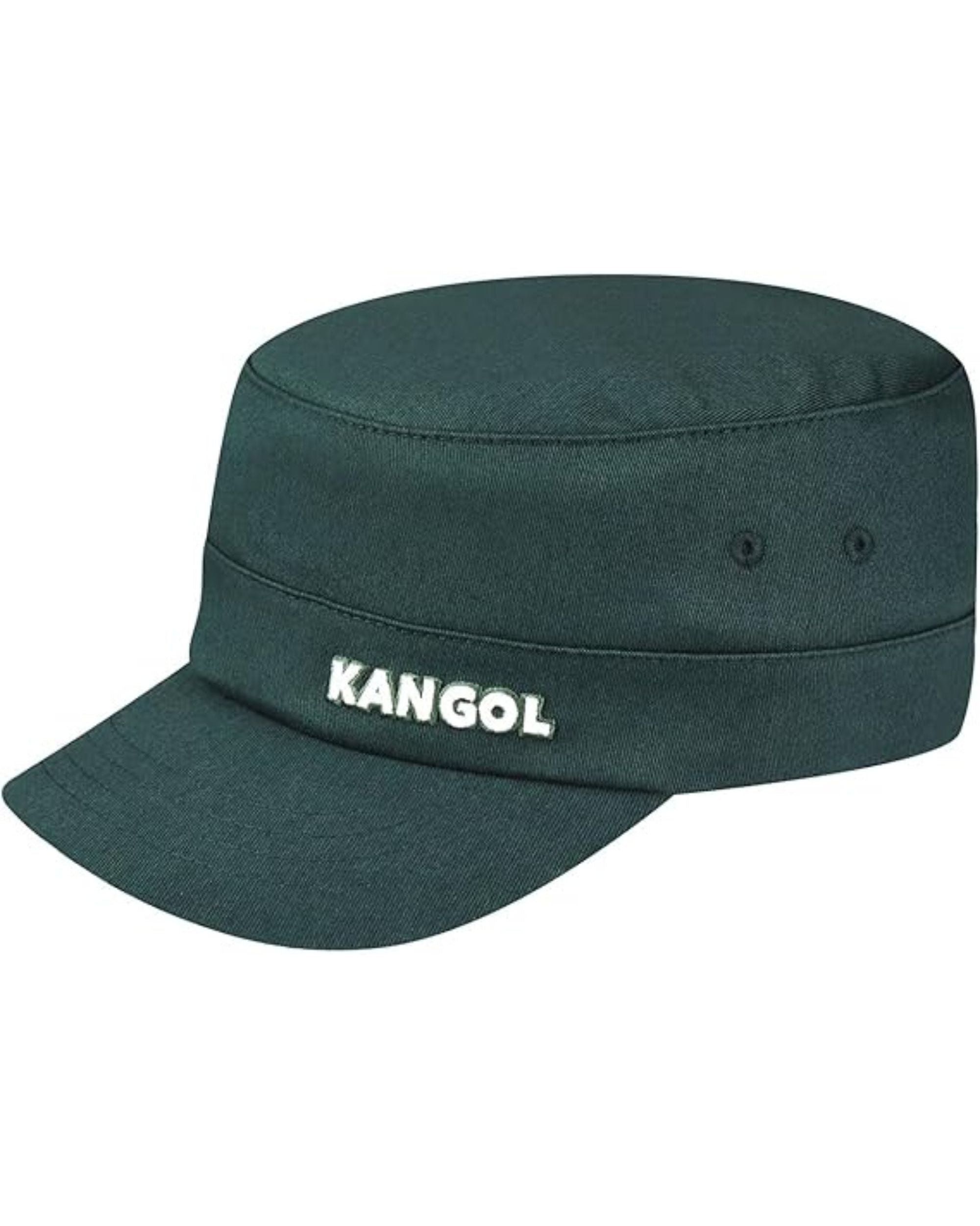 Kangol Cappello Army Cap in Cotone con Tasca Nascosta Verde Pino Unisex