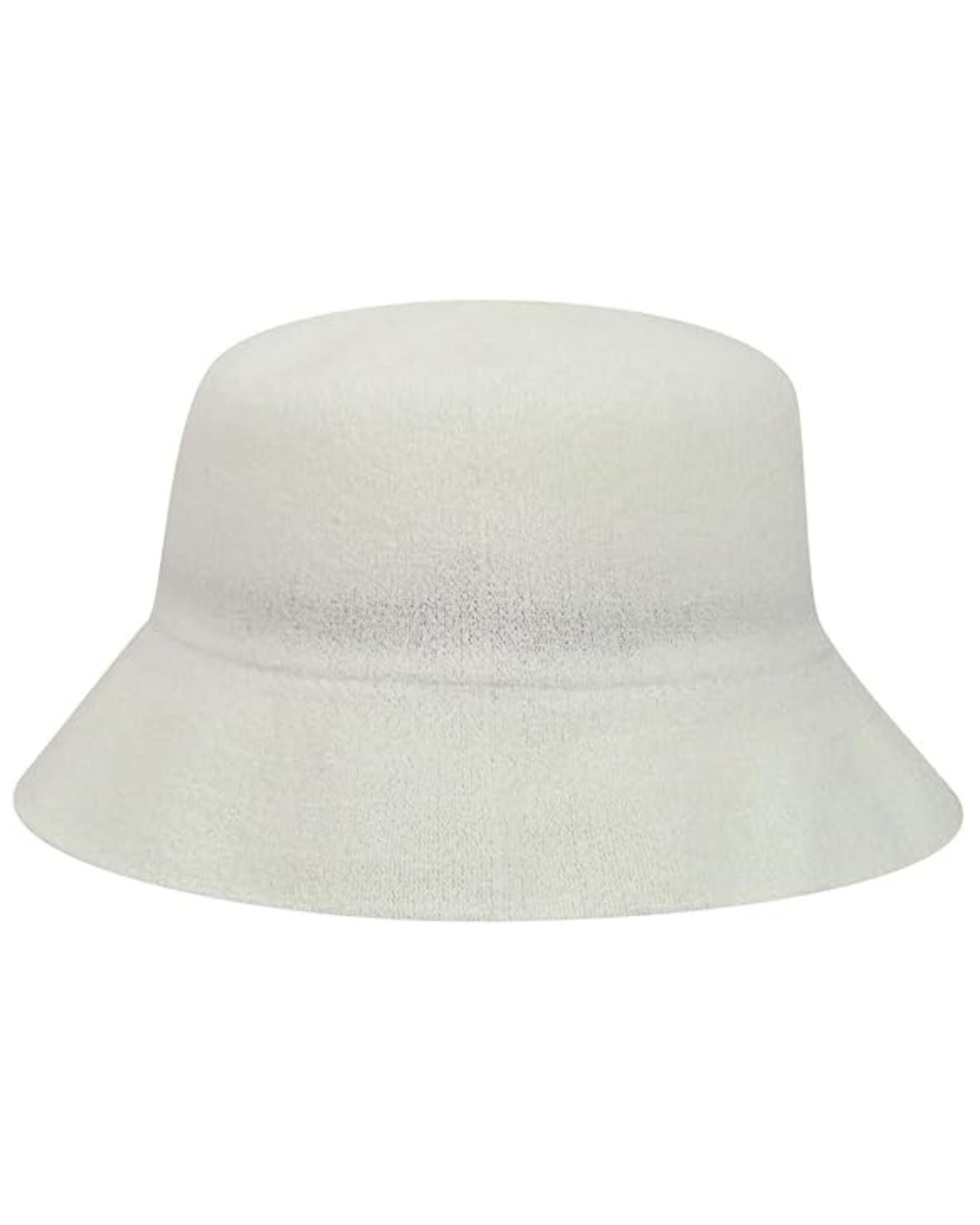 Kangol Cappello Pescatore Bermuda Bucket in Cotone Bianco Unisex