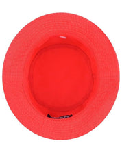 Kangol Cappello Pescatore Washed Bucket in Cotone Rosso Ciliegia Unisex