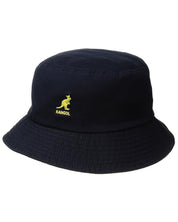 Kangol Cappello Pescatore Washed Bucket in Cotone Blu Navy Unisex