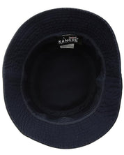 Kangol Cappello Pescatore Washed Bucket in Cotone Blu Navy Unisex