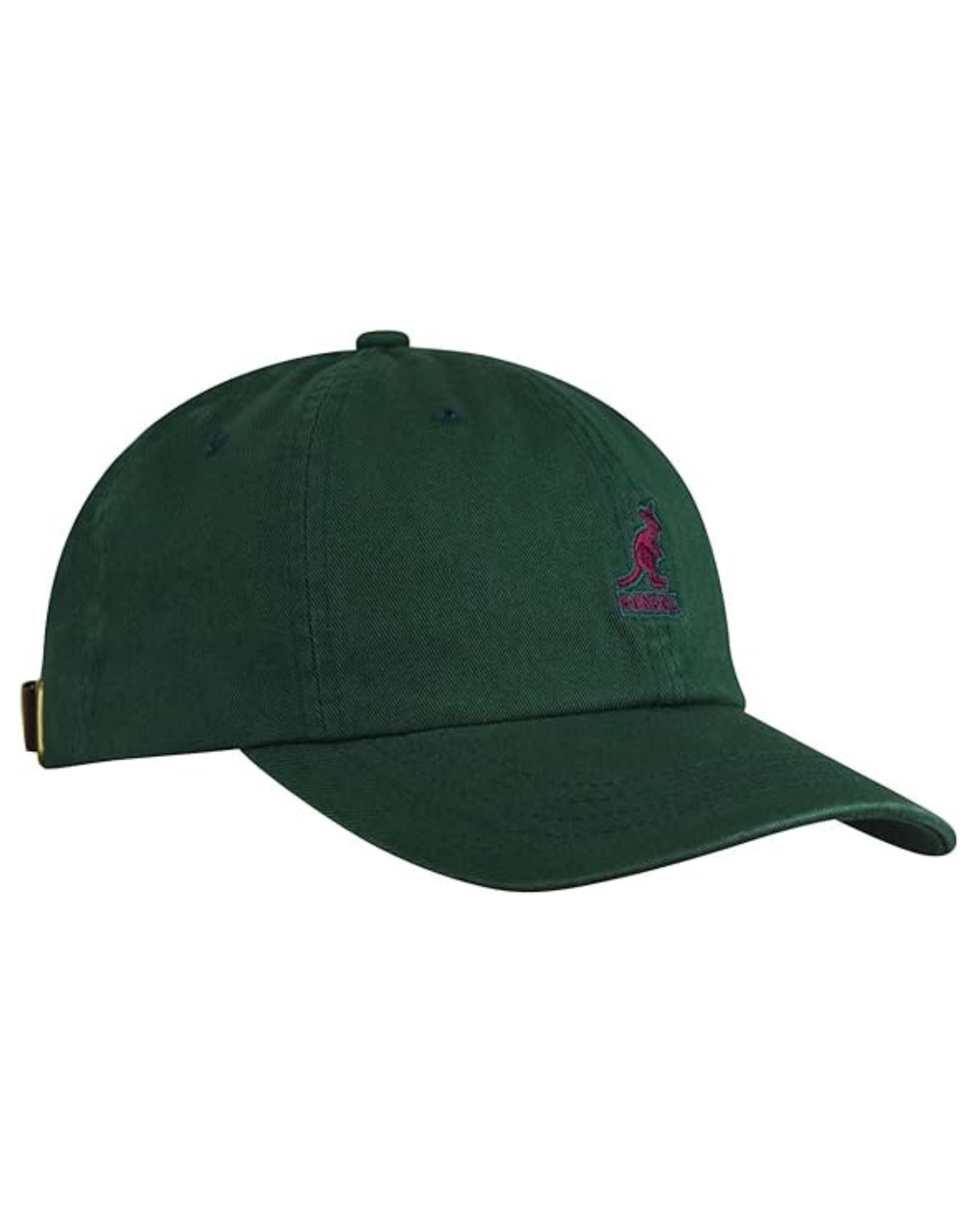 Kangol Cappellino Washed Baseball in Cotone Verde Alga Unisex