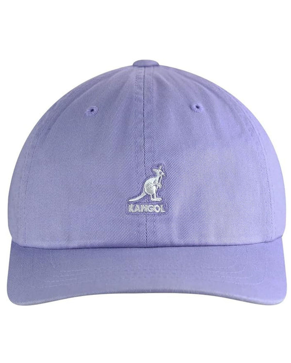 Kangol Cappellino Washed Baseball in Cotone Lilla Unisex-2