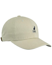 Kangol Cappellino Washed Baseball in Cotone Verde Khaki Unisex