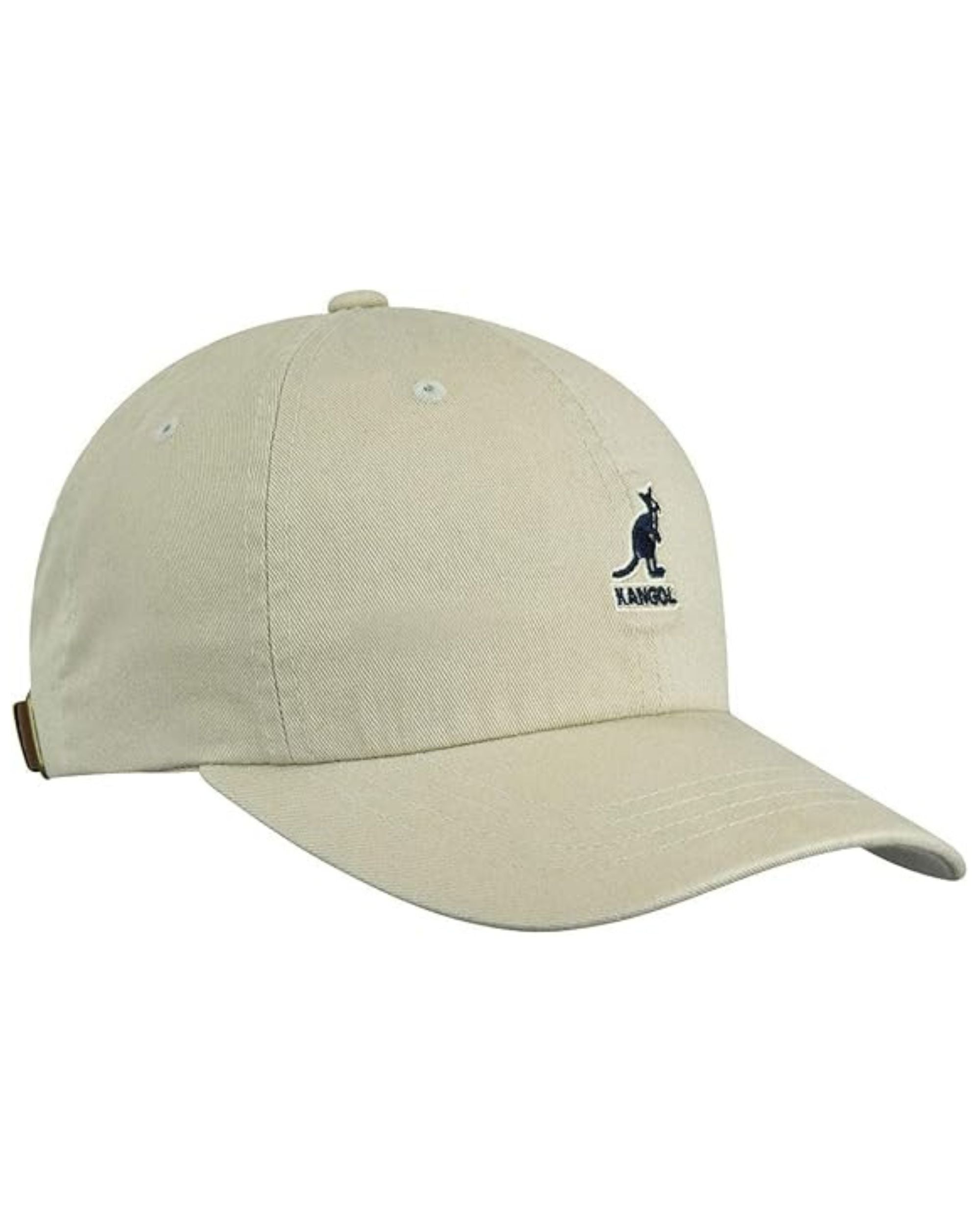 Kangol Cappellino Washed Baseball in Cotone Verde Khaki Unisex