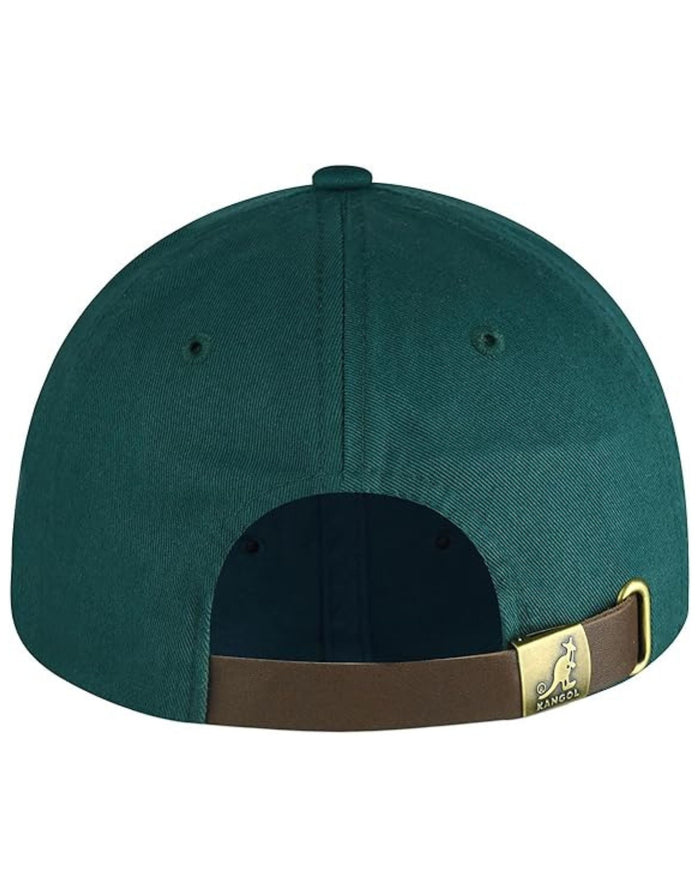 Kangol Cappellino Washed Baseball in Cotone Verde Pino Unisex 3