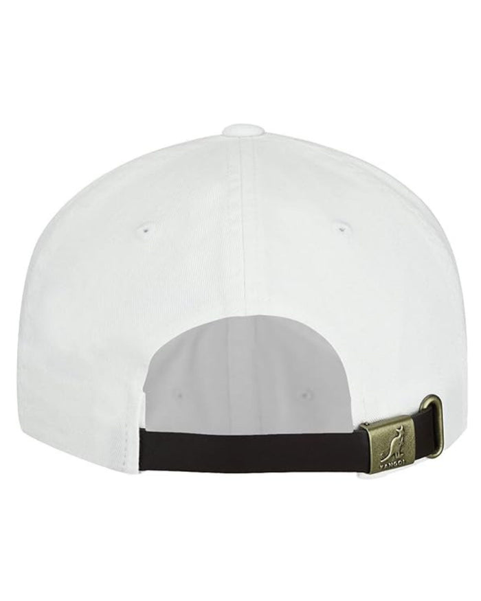 Kangol Cappellino Washed Baseball in Cotone Bianco Unisex 3