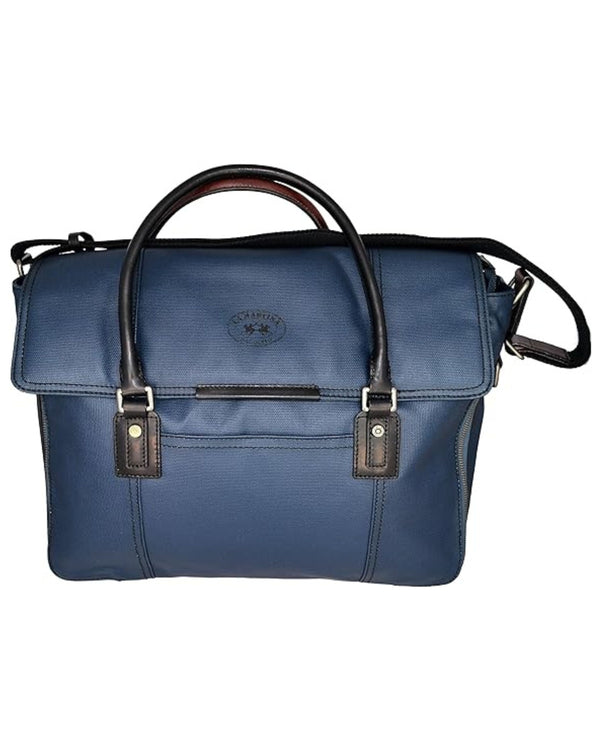 La Martina Messenger Work Bag Oak Blue Unisex