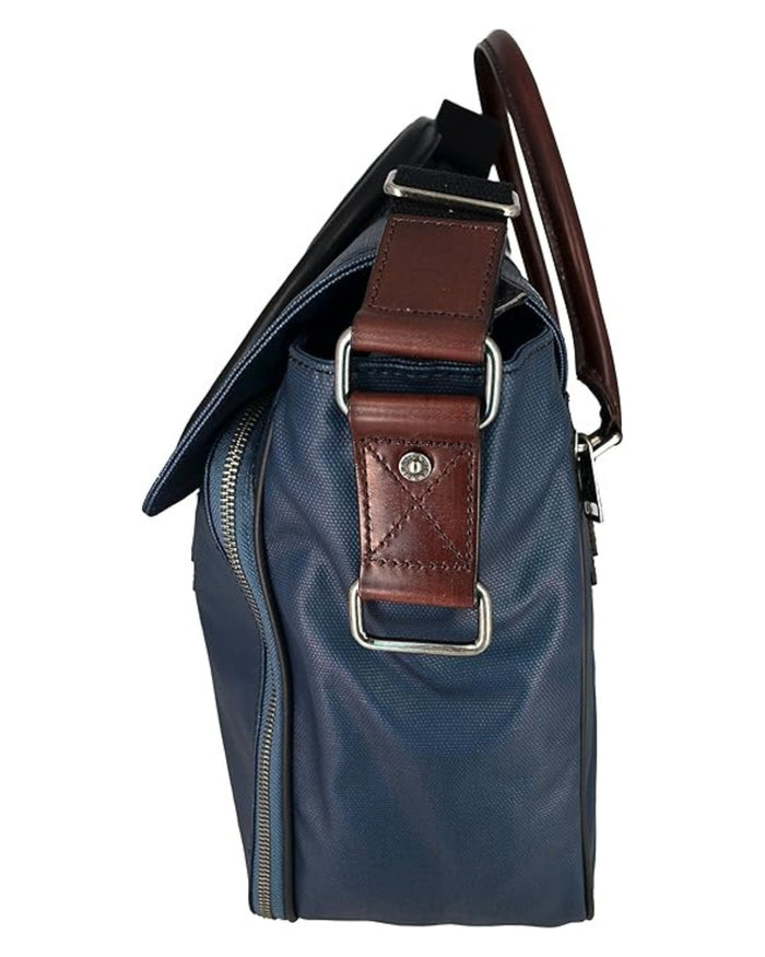 La Martina Messenger Work Bag Oak Blue Unisex 4