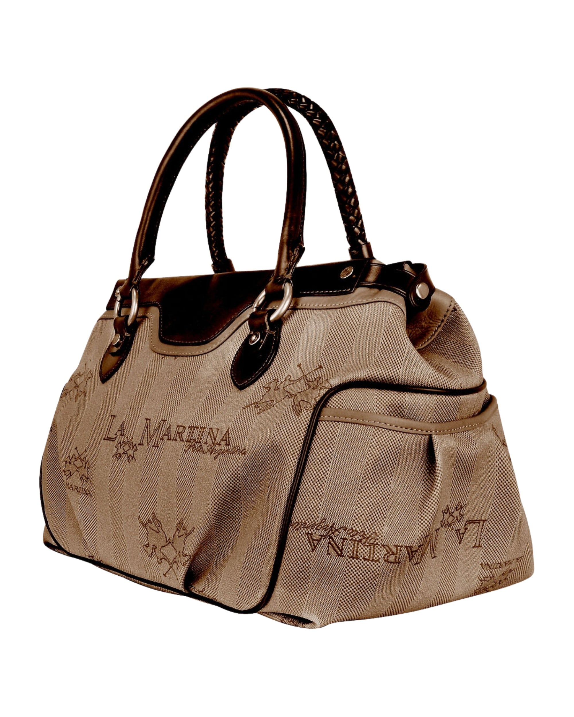 La Martina Borsone A Mano Beige Donna