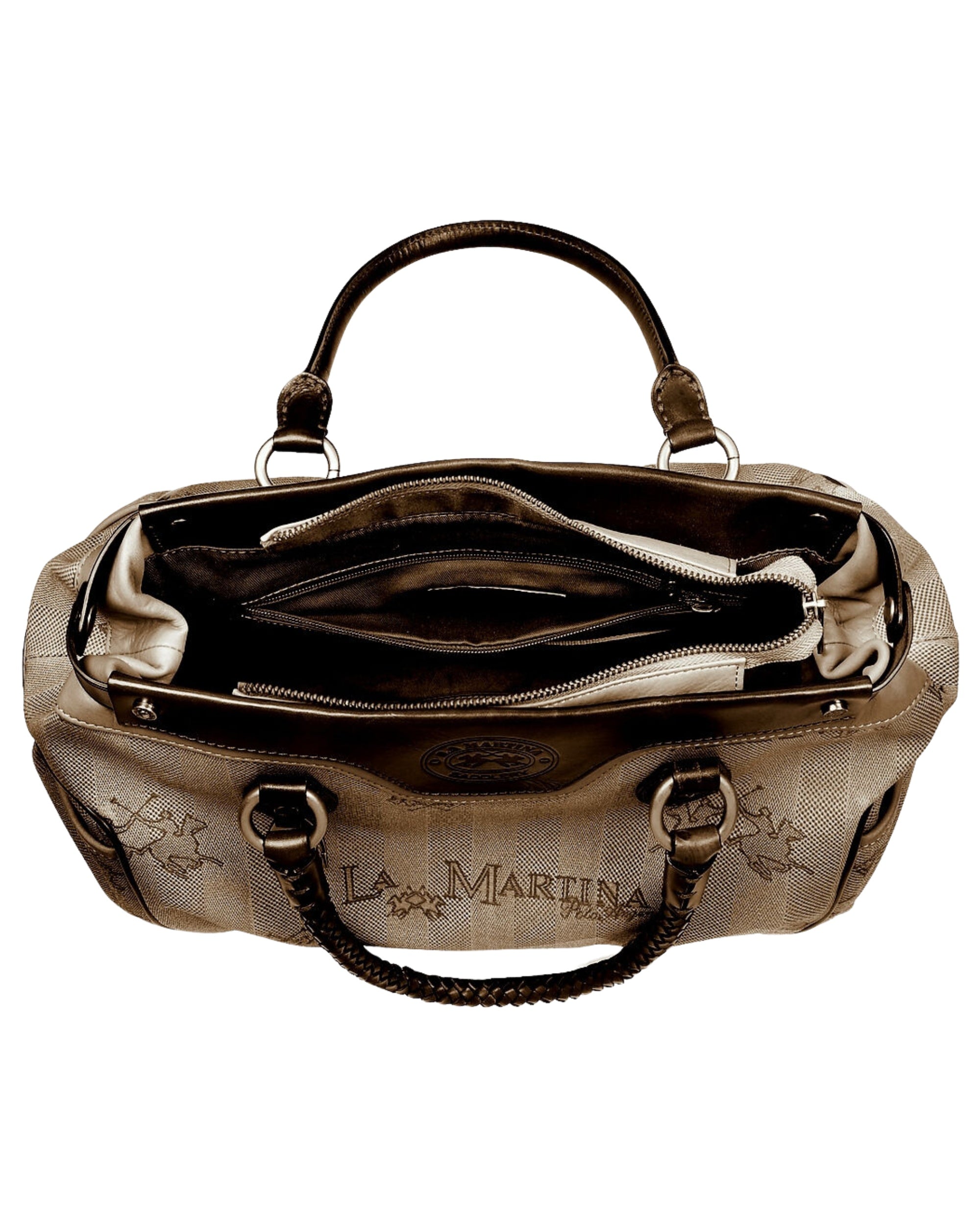 La Martina Borsone A Mano Beige Donna
