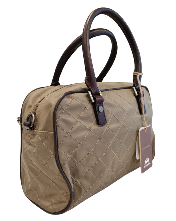 La Martina Borsa Bauletto Rivadavia Grigio Donna-2