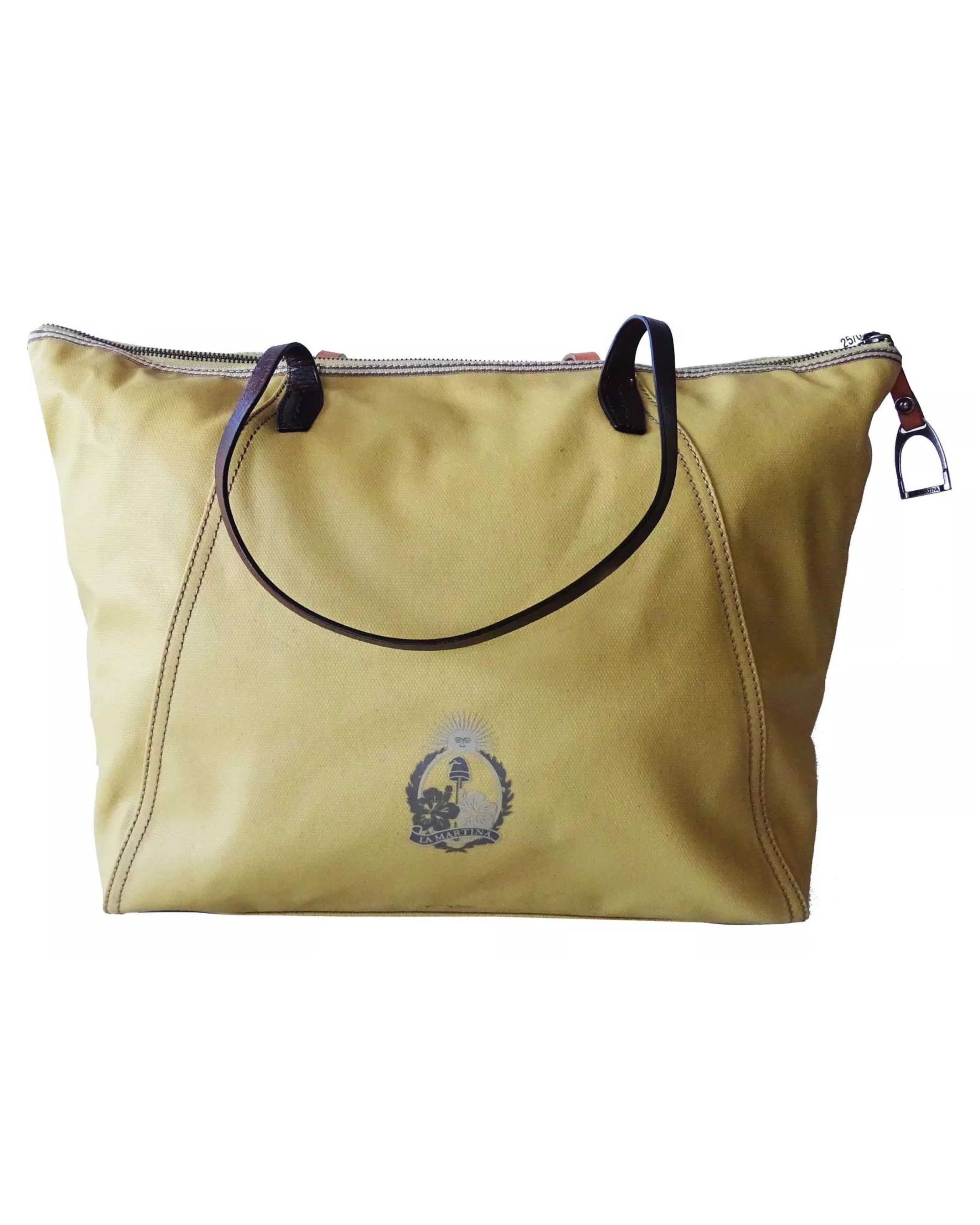 La Martina Shoulder Shopper Bag Gold Women