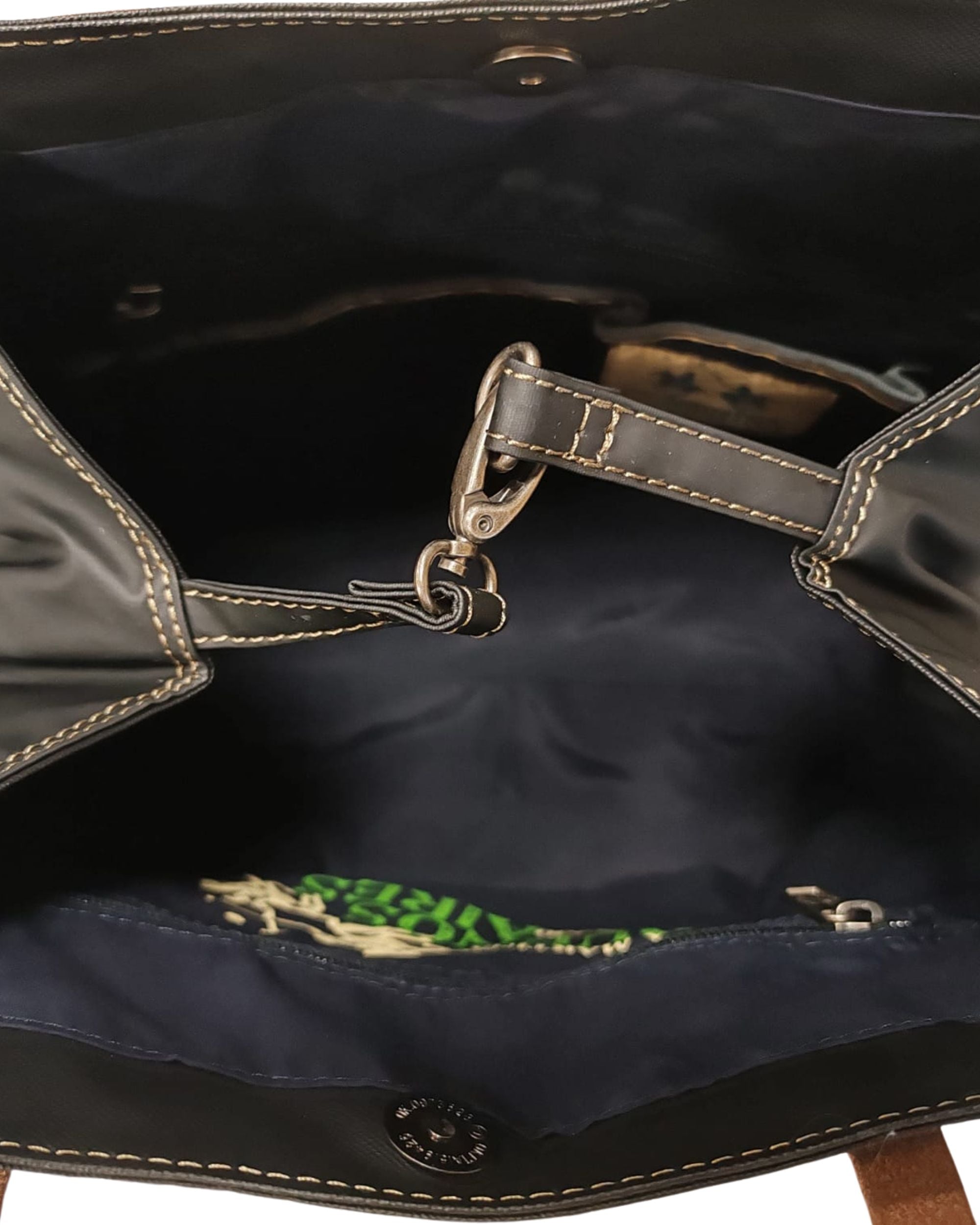 La Martina A Spalla Doppio Manico Nero Donna